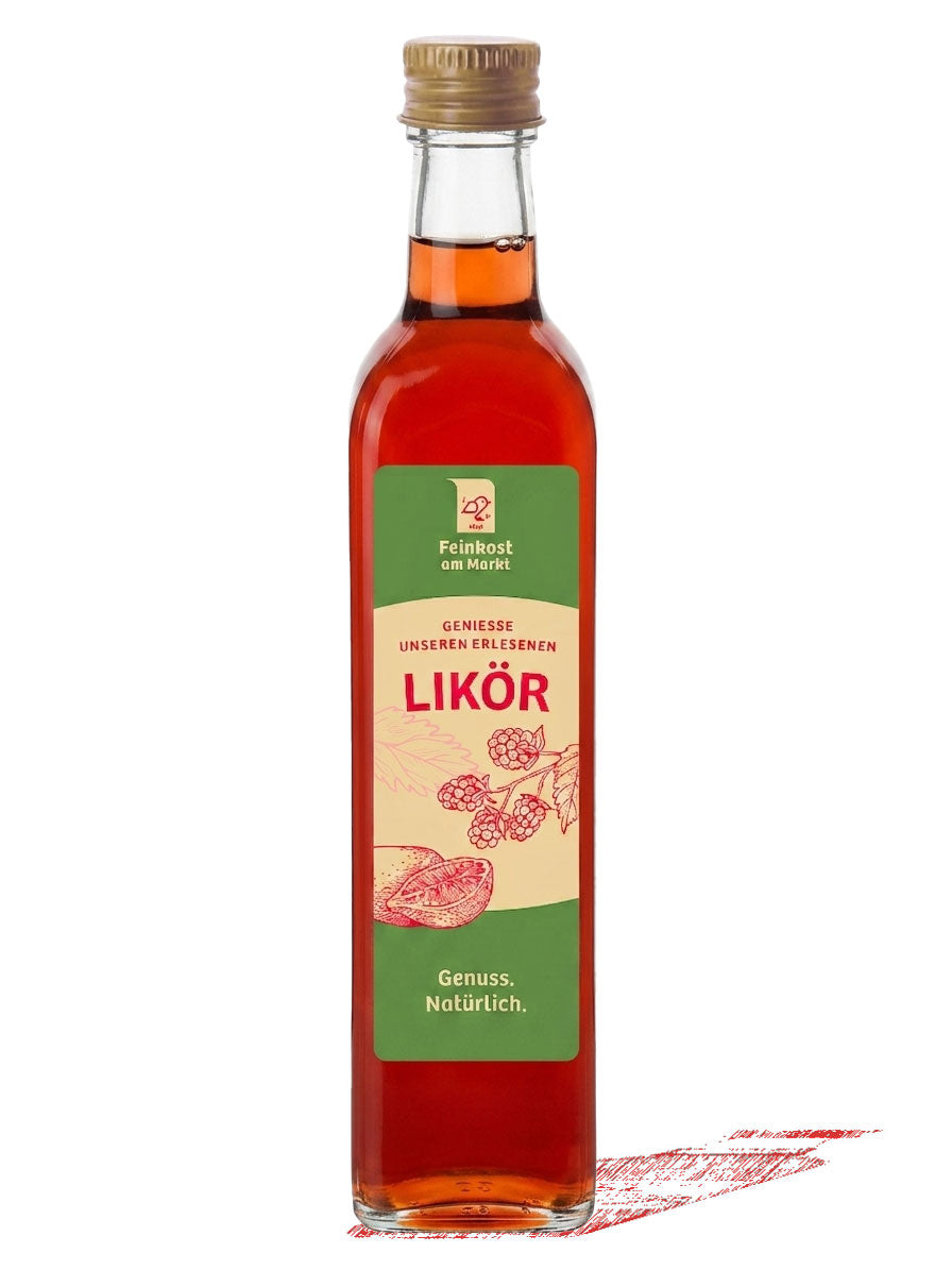Pêche Rouge Likör (Roter Weinbergpfirsich Likör) 18% Vol.